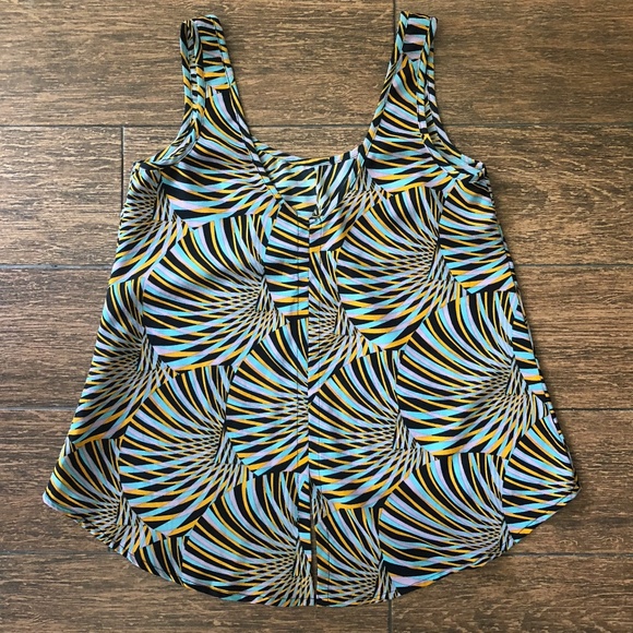 Mimi Chica Hi-Lo Tank Geometric Blouse XS - Picture 3 of 3